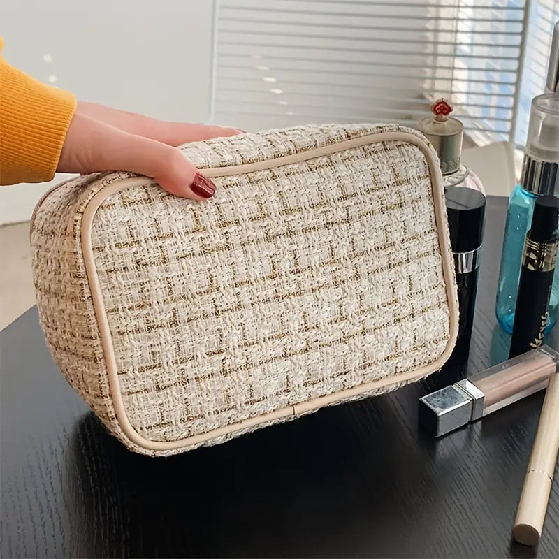 Plaid Makeup Bag