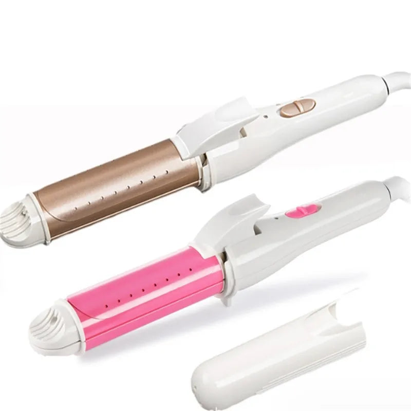 3 In 1 Gold Ceramic Hair Curler Hair Curling Iron Hair Straightener