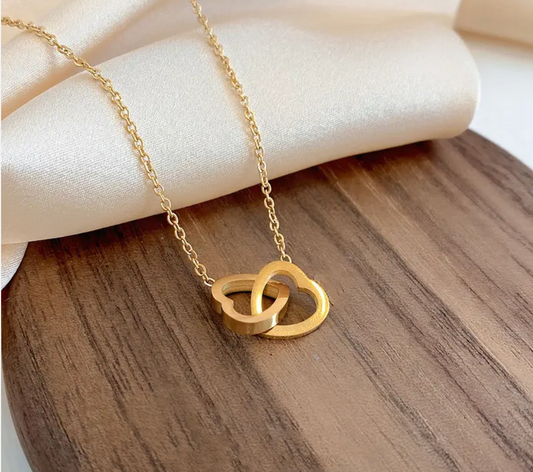 Eternal Love Interlocking Heart Necklace