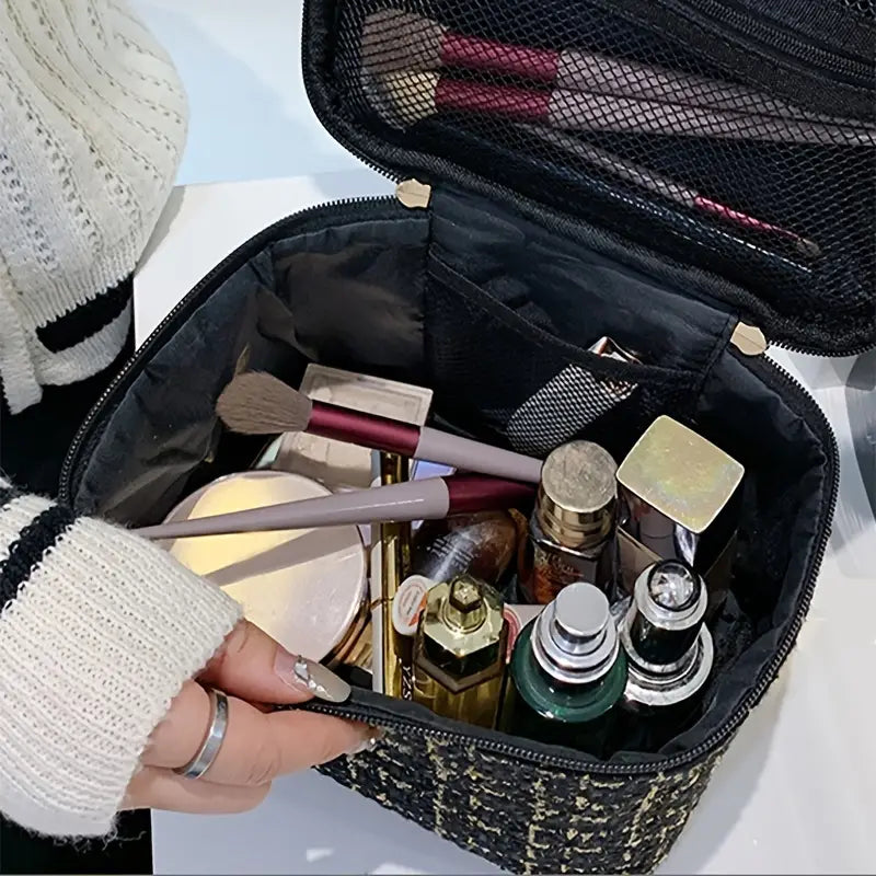 Plaid Makeup Bag